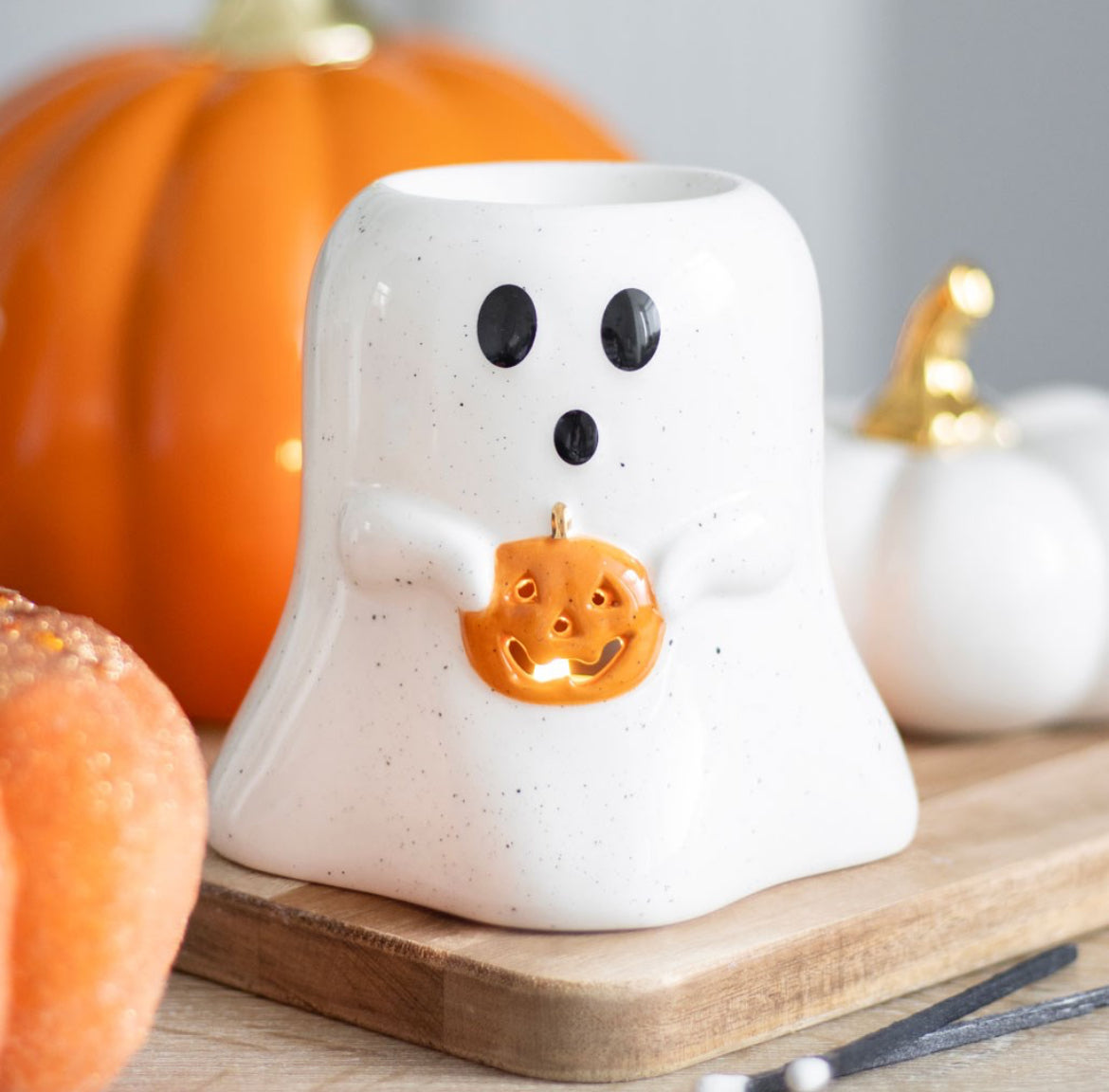 Ghost pumpkin Halloween oil burner